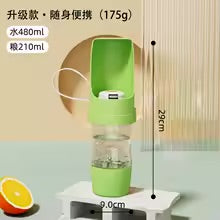 Portable Dog Water Bottle with Built-In Bowl