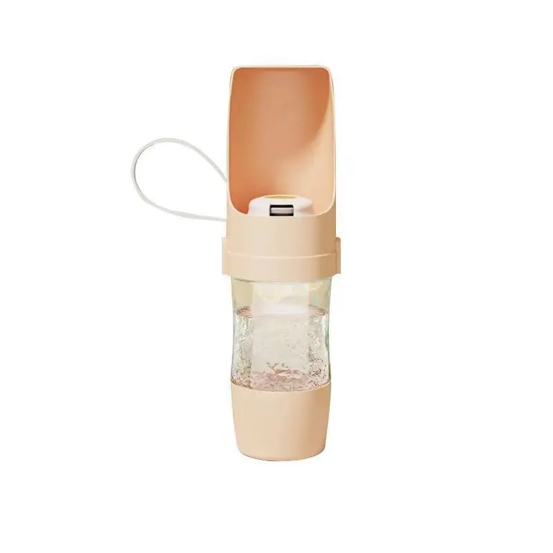 Portable Dog Water Bottle with Built-In Bowl