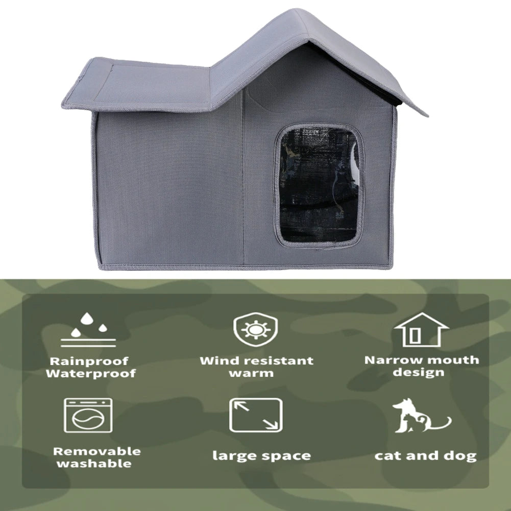 Weatherproof Cat & Dog Cabin