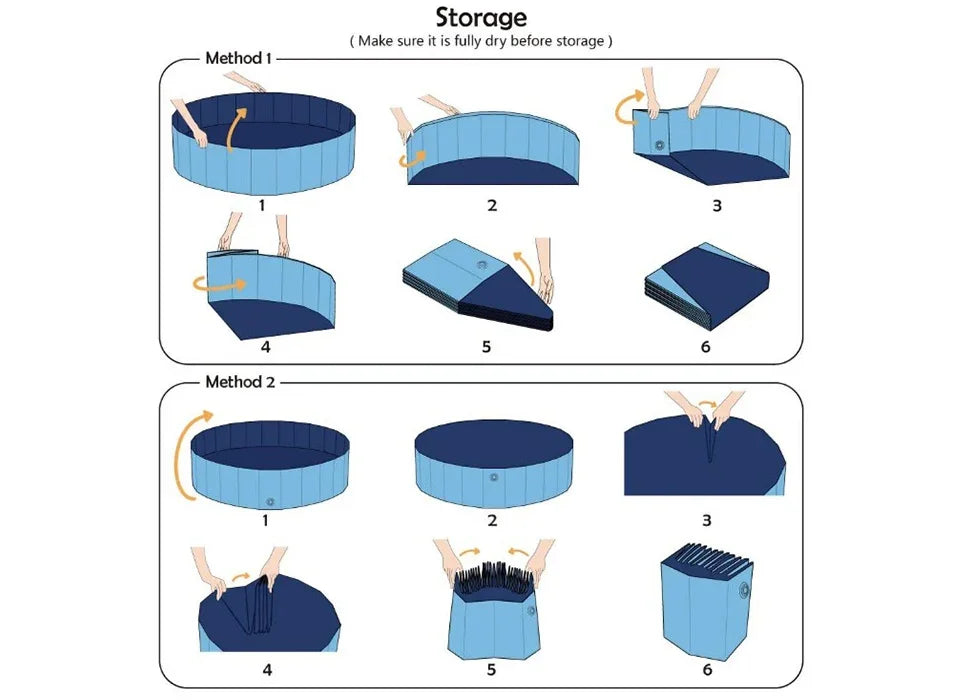 Foldable Pet Bath Pool for Dogs, Cats & Kids