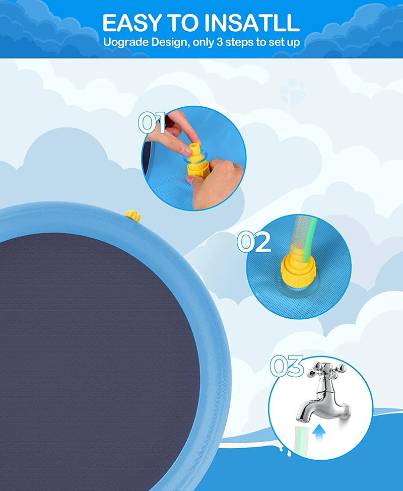 Dog Splash Pad & Sprinkler Pool