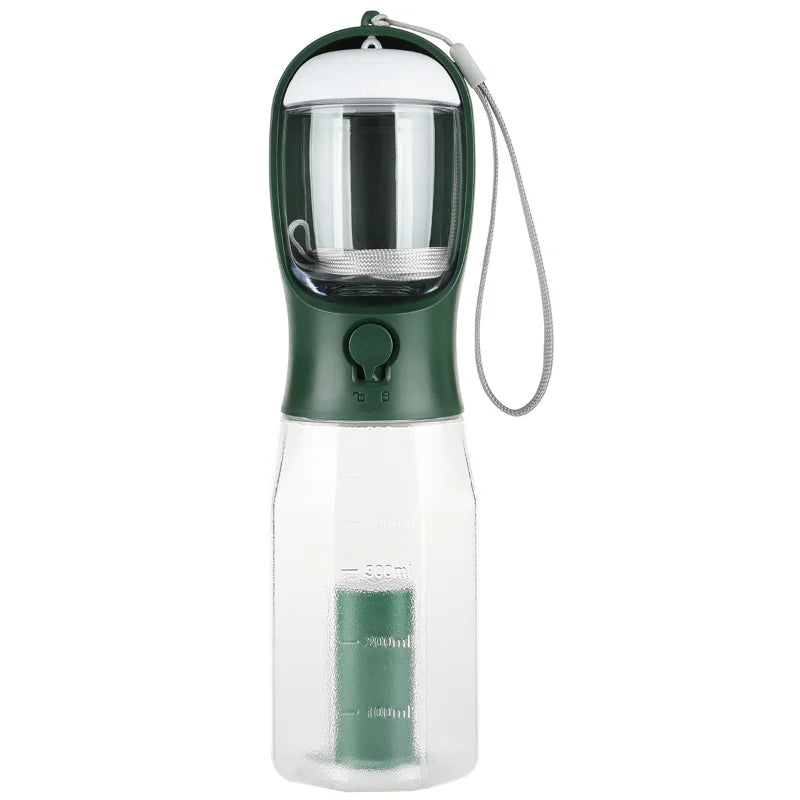 Portable Dog Water Bottle with Poop Bag