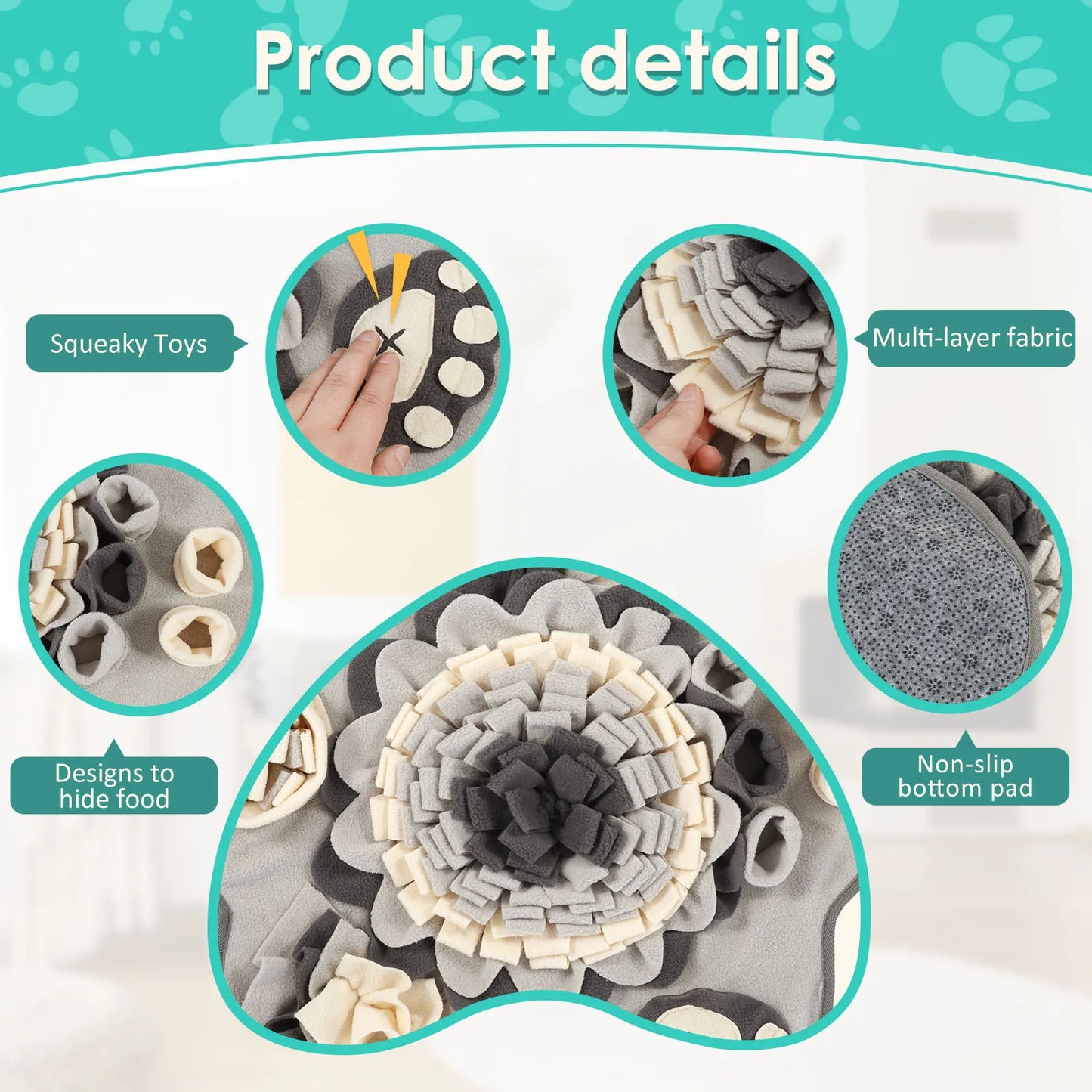Puzzle Sniff Mat for Dogs & Puppies