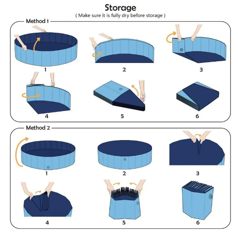 Foldable Pet Bath Pool for Dogs, Cats & Kids