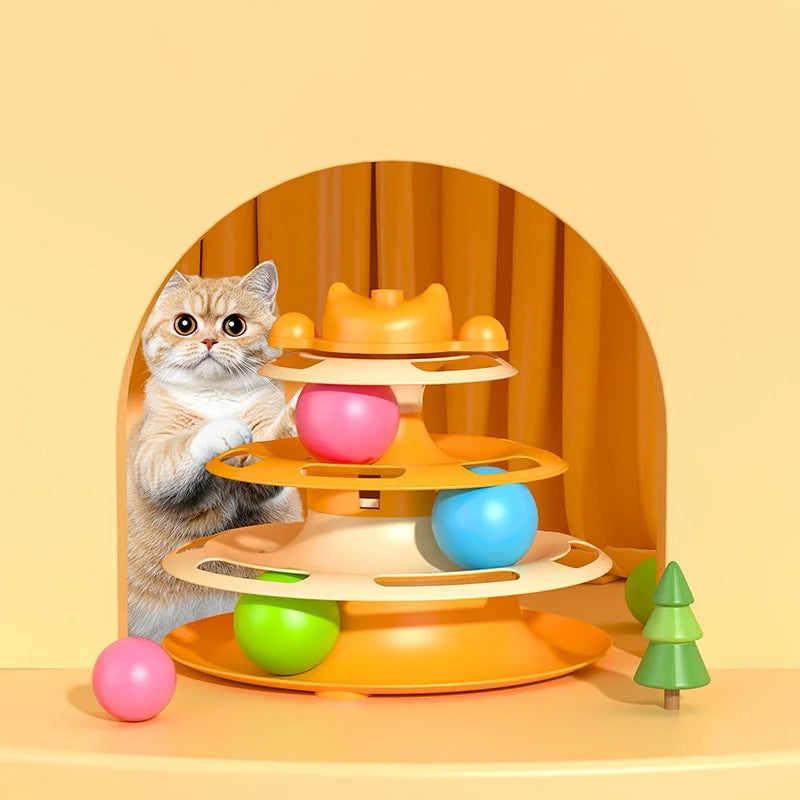 Multi-Level Cat Play Tower