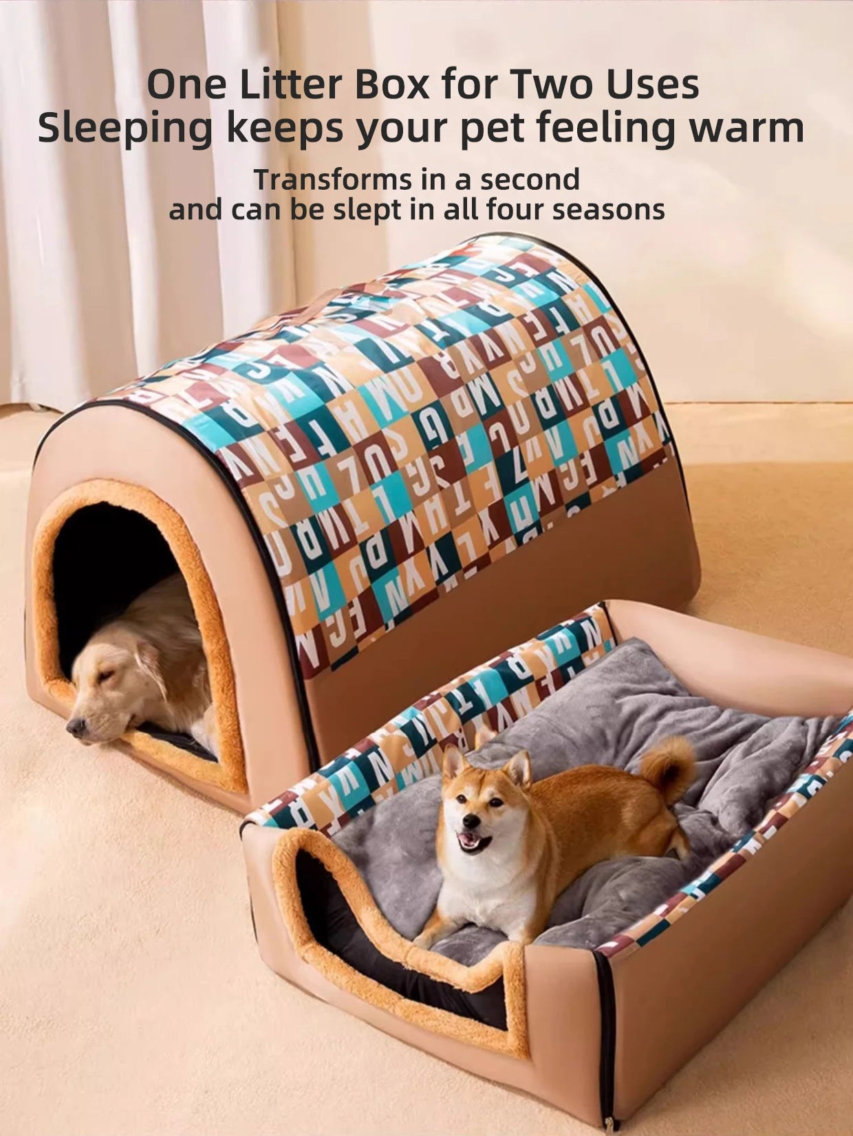 Cozy All-Season Large Dog Kennel