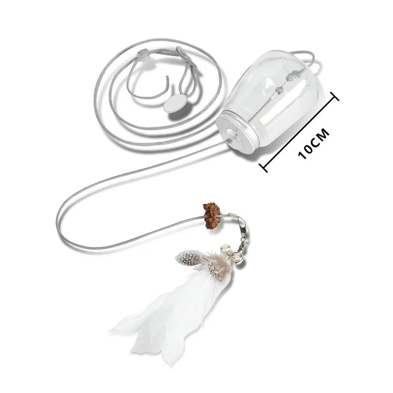 Feather & Bell Cat Toy β Treat Leaking Fun