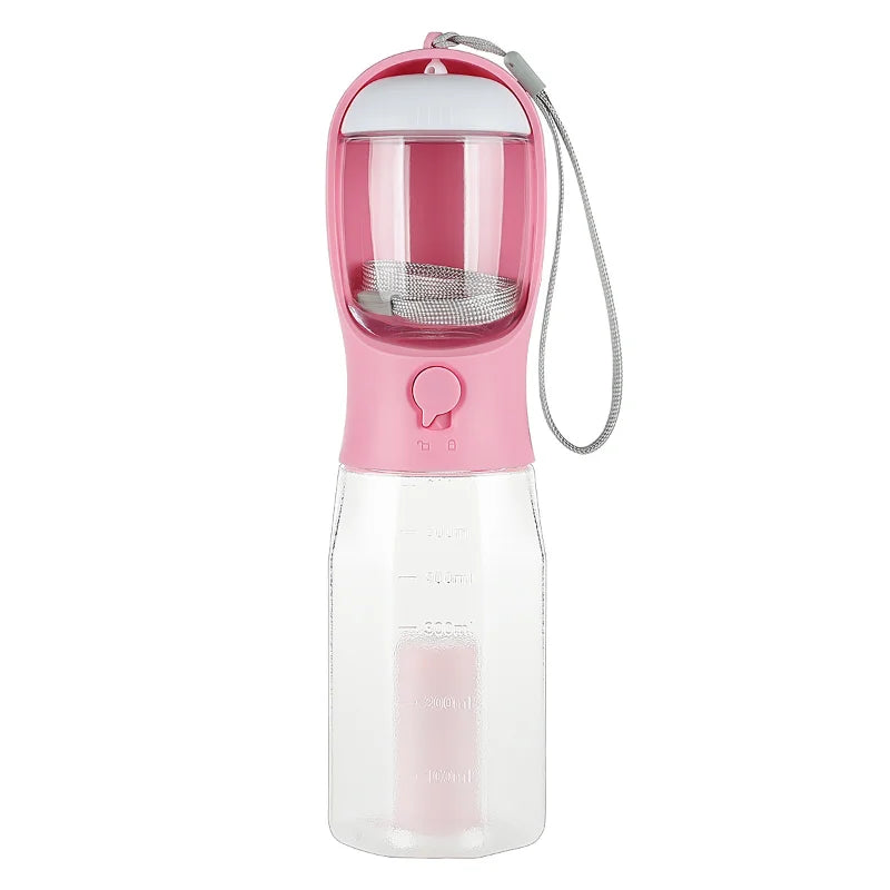 Portable Dog Water Bottle with Poop Bag