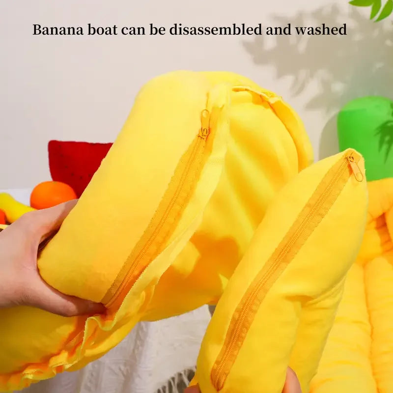 Banana-Shaped Dog Bed
