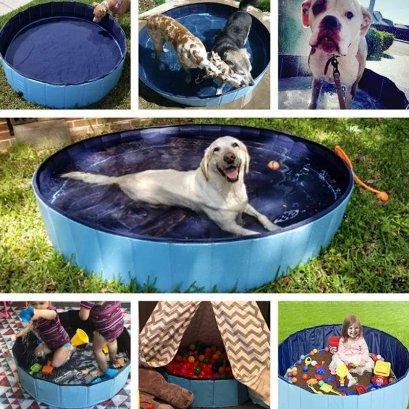 Foldable Pet Bath Pool for Dogs, Cats & Kids