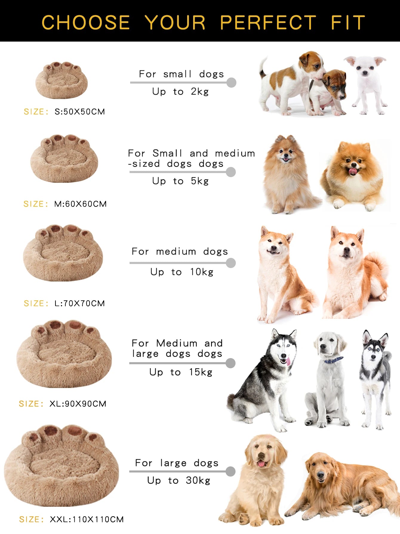 Ultra-Soft Fluffy Dog Bed
