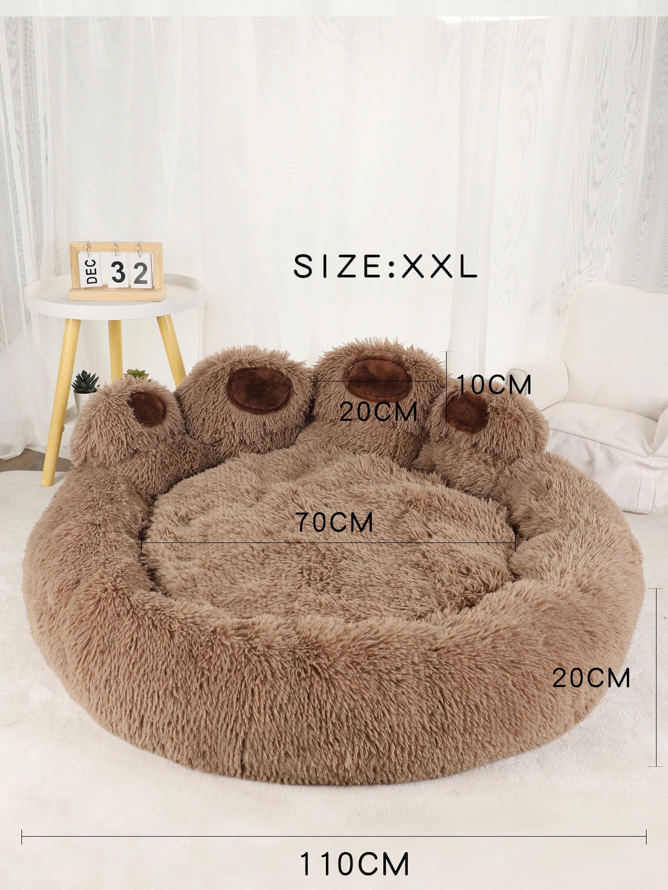 Ultra-Soft Fluffy Dog Bed