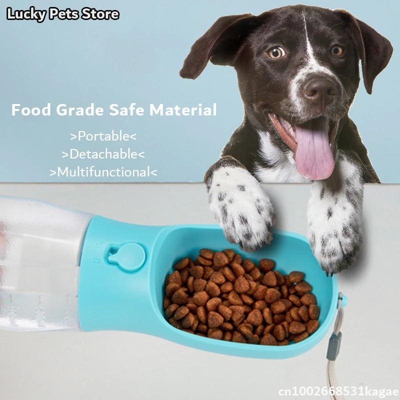 Portable Dog Water Bottle with Poop Bag