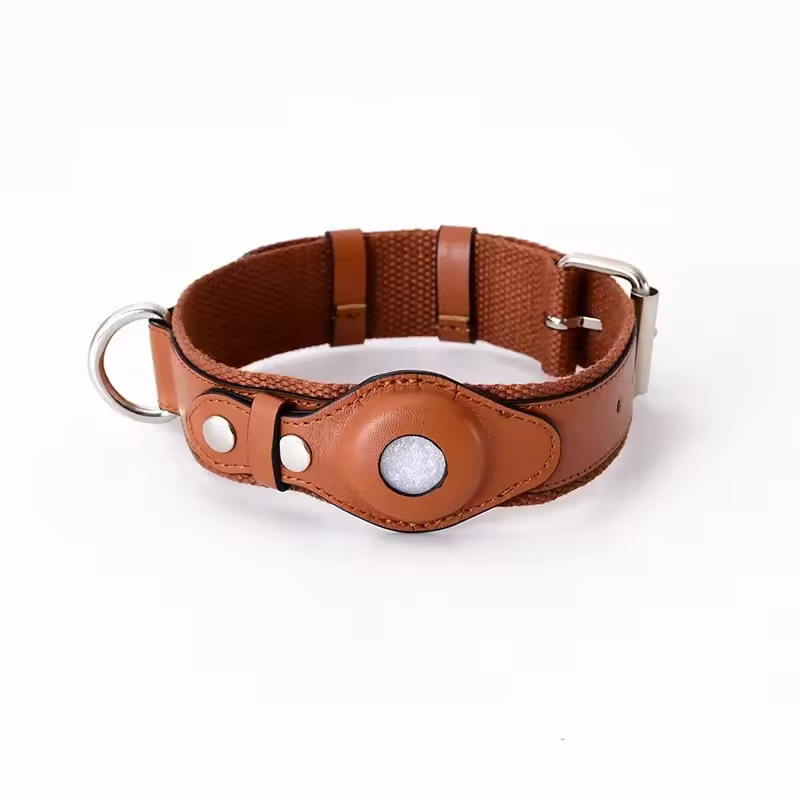 Leather AirTag Pet Collar