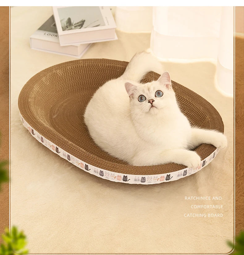Cat Bed & Scratcher Combo