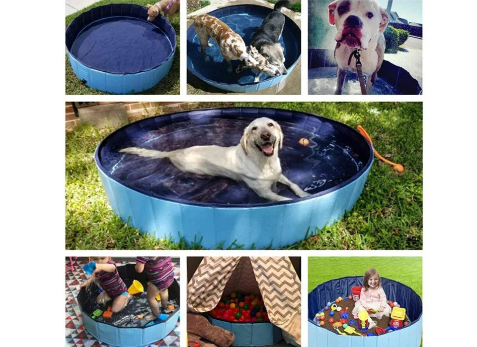 Foldable Pet Bath Pool for Dogs, Cats & Kids
