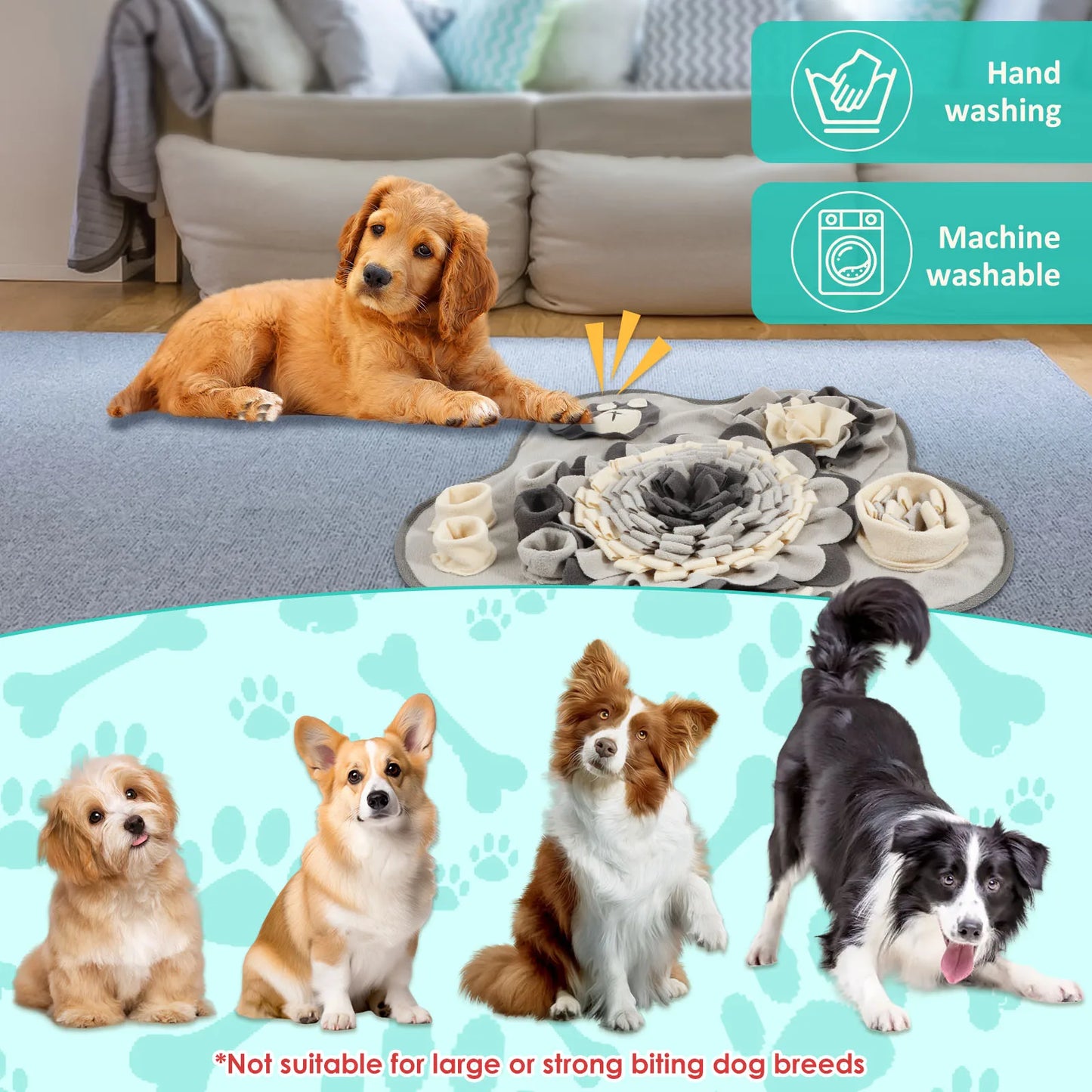 Puzzle Sniff Mat for Dogs & Puppies