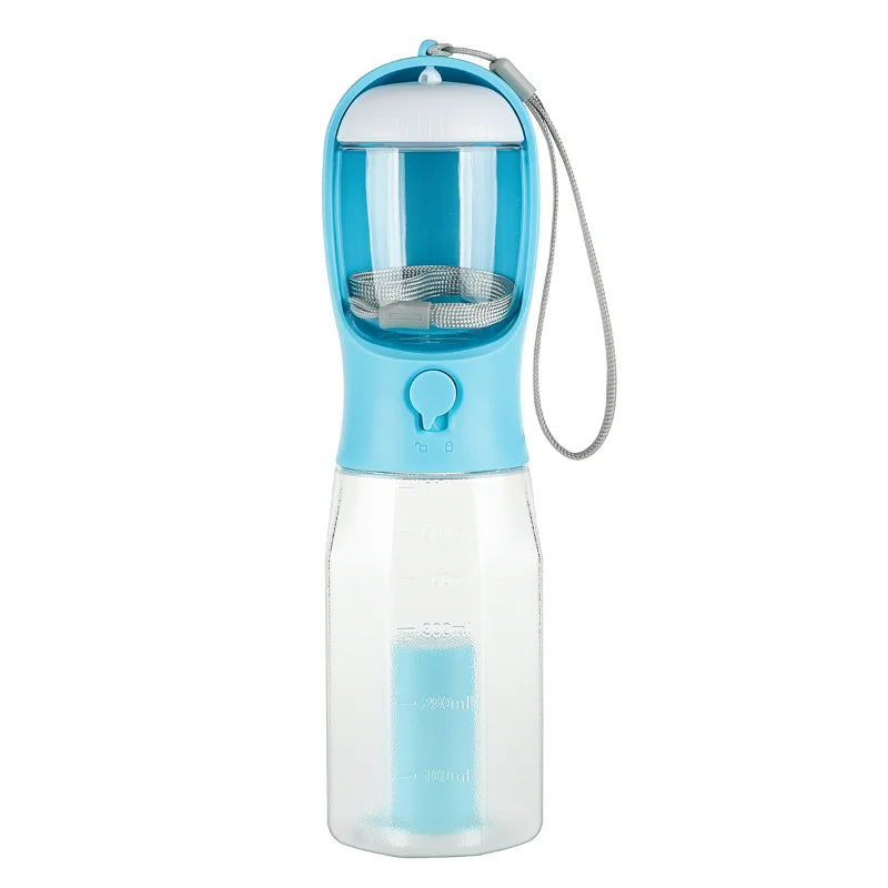Portable Dog Water Bottle with Poop Bag