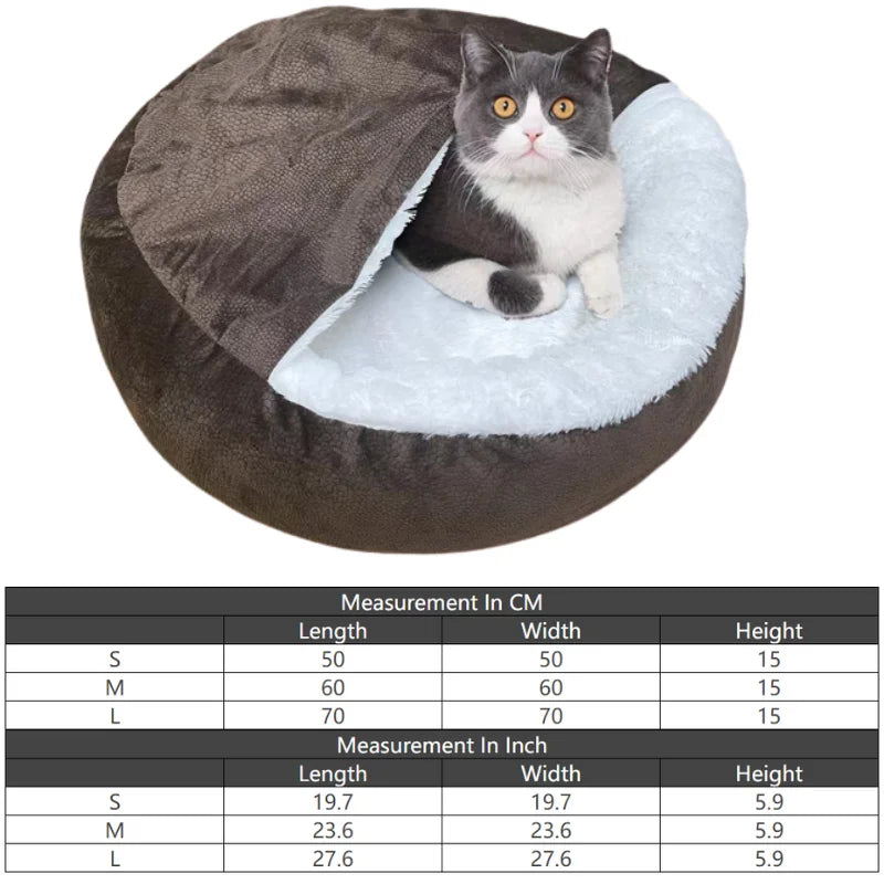 Orthopedic Dog Bed with Hooded Blanket