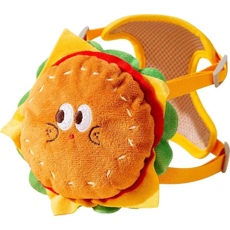 Burger & Fries Pet Leash Vest