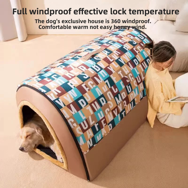 Cozy All-Season Large Dog Kennel