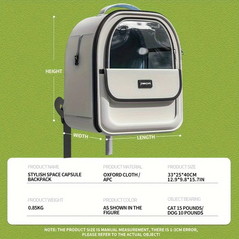 Portable Space Capsule Cat & Dog Backpack