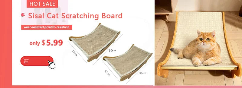 Cat Bed & Scratcher Combo