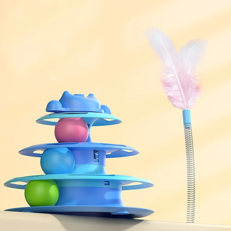 Multi-Level Cat Play Tower