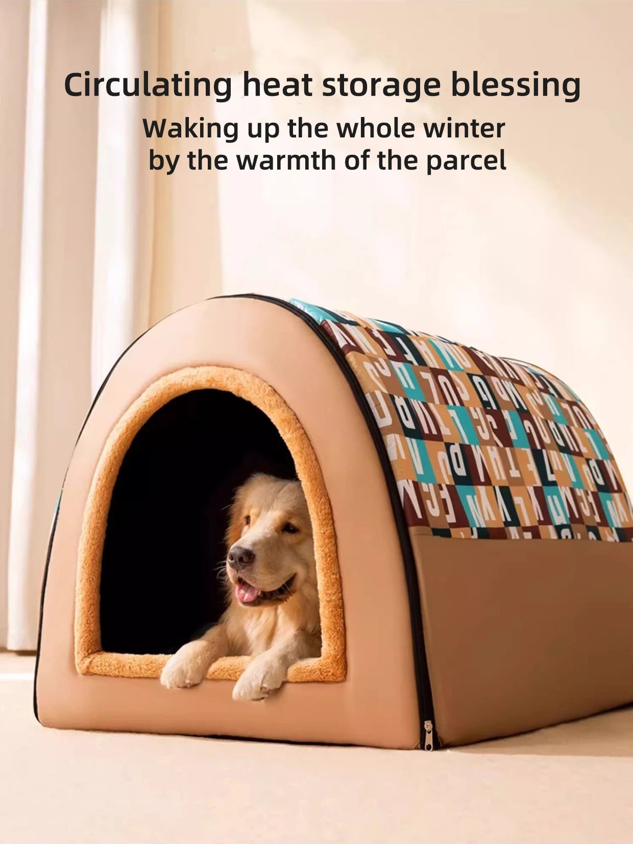 Cozy All-Season Large Dog Kennel