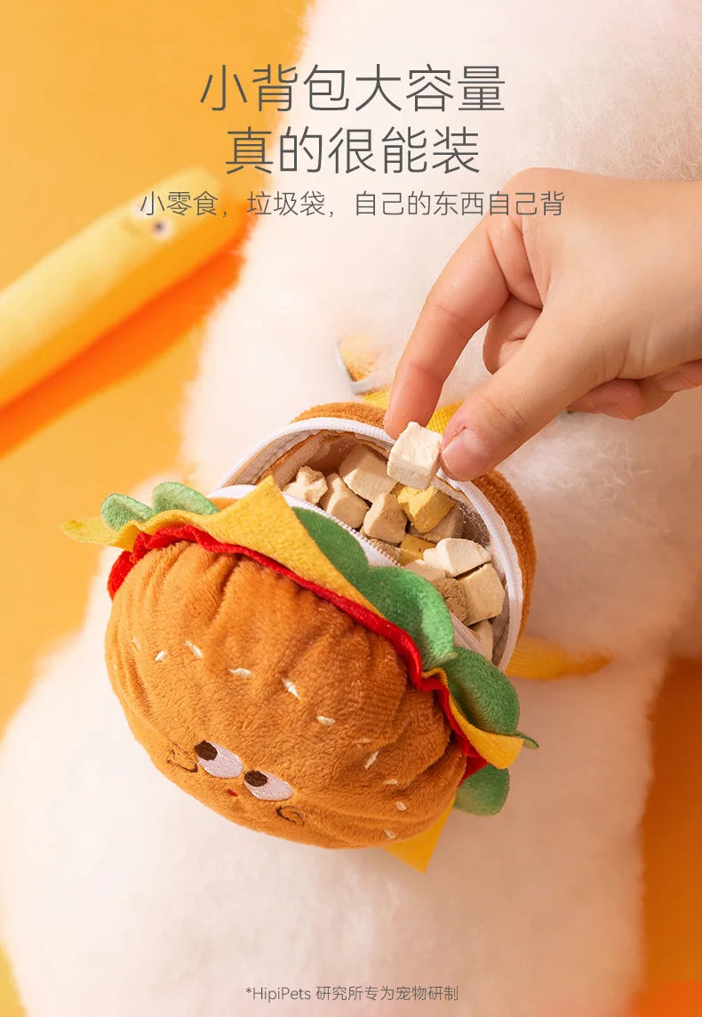 Burger & Fries Pet Leash Vest