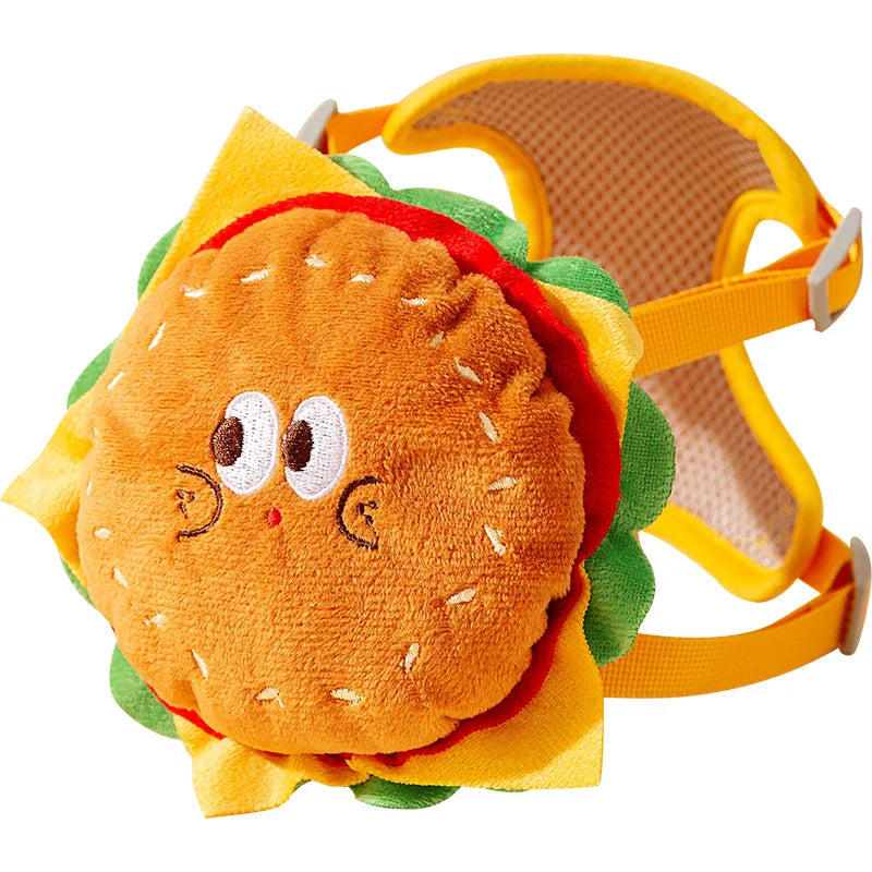 Burger & Fries Pet Leash Vest