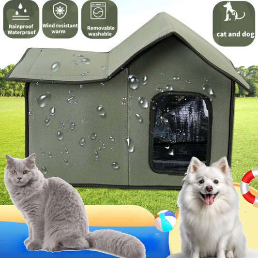 Weatherproof Cat & Dog Cabin