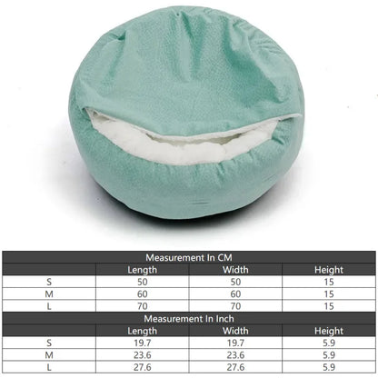 Orthopedic Dog Bed with Hooded Blanket