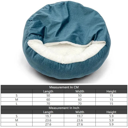 Orthopedic Dog Bed with Hooded Blanket