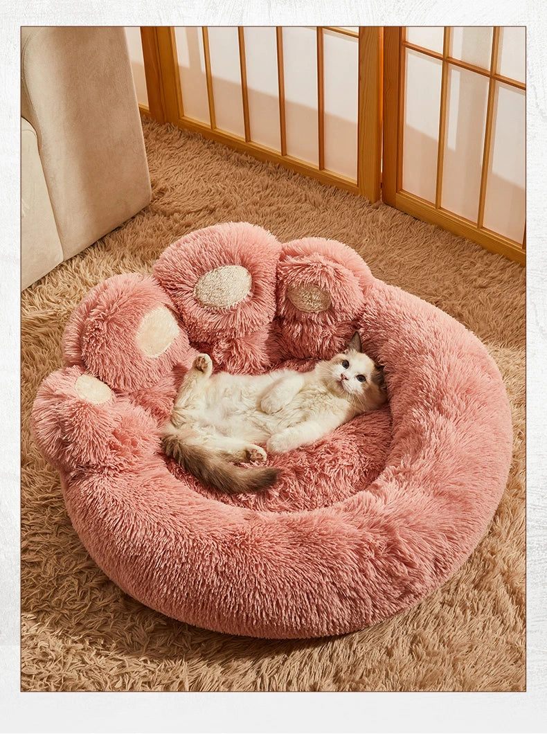 Plush Fluffy Dog Cat Bed