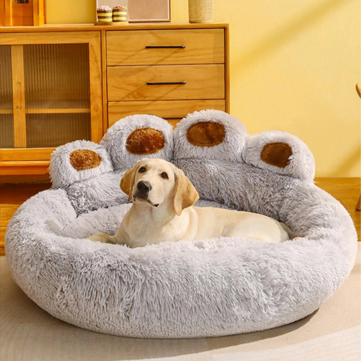 Plush Fluffy Dog Cat Bed